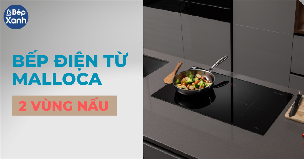 Bếp điện từ Malloca 2 vùng nấu