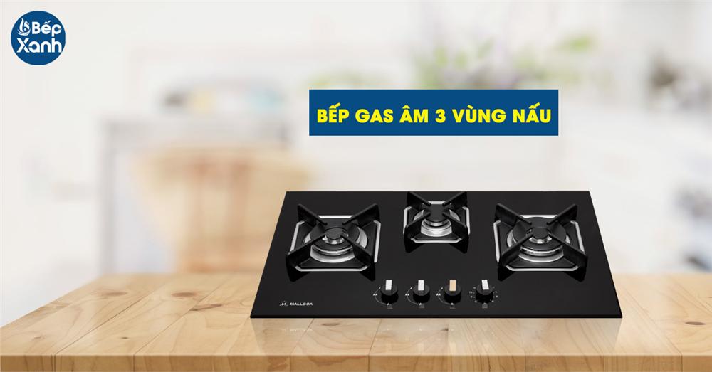 Bếp gas ậm 3 vùng nấu