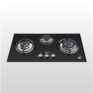 Bếp gas âm 3 vùng nấu Malloca AS 9103B/ Màu đen
