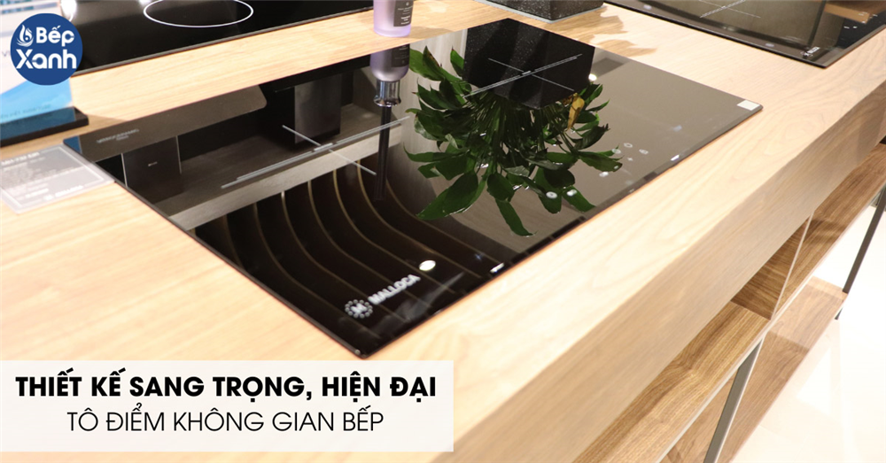 Bếp điện từ Malloca 2 vùng nấu thiết kế sang trọng, hiện đại