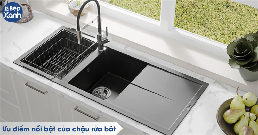 Ưu điểm nổi bật của chậu rửa chén có bàn chờ Malloca